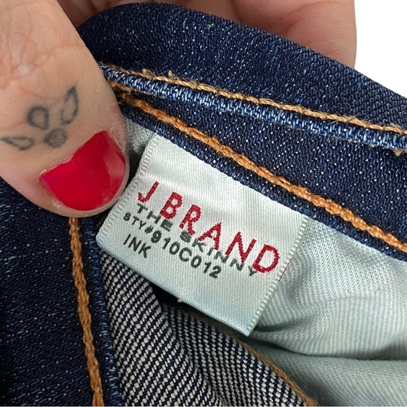J Brand X Revolve 910 The Skinny Super Skinny Mid Rise Jeans in Ink Wash - Picture 13 of 15